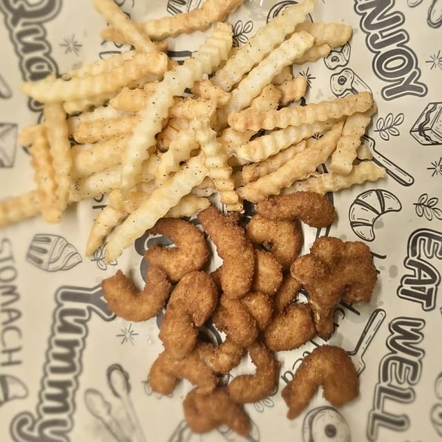 Kids Popcorn Shrimp.